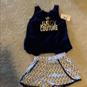 Adorable juice couture tank and shorts outfit